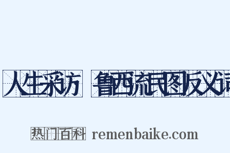 人生采访·鲁西流民图反义词是什么意思的图片